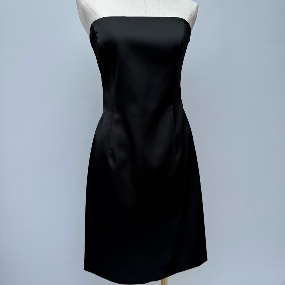Laundry By Shelli Segal Black Strapless Dress